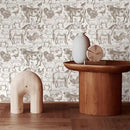 Boho Rustic Farm Animals Cow Rooster Horse Turkey Peel and Stick Wallpaper Self Adhesive Removable Easy Peel Off Stick on Wall Paper for Bedroom Cabinet Renter by GreenHaven Gardens