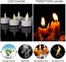 LED Tea Lights Flameless Candles: 12Pack Battery Operated Candle Realistic and Bright Flickering Holiday Gift Long Lasting 200Hours for Seasonal & Festival Celebration WarmWhite by GreenHaven Gardens