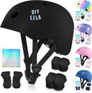 Vvinca Kids Toddlers Bike Helmet Adjustable for Ages 3-5-8 Years, Knee Pads and Elbow Pads Set Wrist Guard Sports Protective Gear Set for Roller Skate Bicycle Skateboard Scooter Girl Boy Birthday Gift by TinyTreasures Baby Boutique