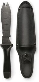 Hori Hori Garden Knife, Traditional Japanese Weeding Tool with ergonomic wooden handle. Hori garden tool with 7'inch blade with case. (Weeder blade) by GreenHaven Gardens