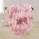 Bcareself Faux Fur Blanket Two Sided Ultra Soft Fluffy Reversible Fuzzy Throw Blanket for Women Men Double Sided Ombre Faux Luxe Faux Fur Thick Minky Blanket for Couch Bed by CozyNest Decor