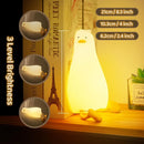 Existential Crisis Duck Lamp - 3-Level Dimmable Rechargeable Night Light for Kids Breastfeeding & Nursery | Silicone, Touch Control & Lying Flat Design, Toddler Room Safe (Ducky Lay Lamp) by TinyTreasures Baby Boutique