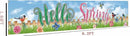 Hello Spring Large Banner Birds with Flowers Banner,Welcome Home Outdoor Flag Sign Decorations Holiday Party Polyester Outdoor Decor with Brass Grommets 8.2x1.64 Ft by GreenHaven Gardens