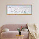 Love is Patient Love is Kind Wall Art 24×10 Inch Bible Verse 1 Corinthians 13 Christian Hanging Wood Framed Decor Sign (Wood) by CozyNest Decor