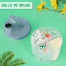 Accmor Baby Formula Dispenser On The Go, Non-Spill Rotating Four-Compartment Formula Container to Go, Milk Powder Kids Snack Container for Infant Toddler Travel Outdoor, Blue, 2 Pack by TinyTreasures Baby Boutique