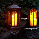 Solar Outdoor Waterproof Hanging Lantern, Yard Decorative Solar Lights PVC Upgrade 3 LED Flickering Flameless Candle Decorative Lights for Garden(Garden Candle) by GreenHaven Gardens