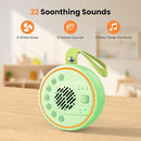 White Noise Machine Portable Sound Machine with 22 Soothing Sounds for Kids Adults, 4 Modes Night Light,3 Sleep Timer,Sound Therapy for Home Office Travel,Green by TinyTreasures Baby Boutique