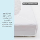 Newton Baby Waterproof Crib Mattress Pad | Ultra-Breathable Quilted Layer for Comfort & Universal Fitted Skirt for Secure Fit | Machine Washable | Crib Mattress Protector Pad Waterproof, 2 Packs by TinyTreasures Baby Boutique