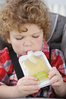 Infantino Disposable Squeeze Pouches - Pack of 50 Disposable Pouches for Portable Homemade semi-Solid Food for Babies and Toddlers, BPA and PVC Free, Freezer Safe by TinyTreasures Baby Boutique