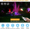 RGBW Spotlight Outdoor 12W LED Warm White Landscape Lights 120V Landscape Lighting with 3-Pin US Plug Waterproof Spot Lights Outdoor for Yard Garden Patio Lawn Decorative(2Pack) by GreenHaven Gardens