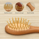 Wooden Natural Goat Bristle Brush and Cradle Cap Comb Set - 5 in 1 Baby Grooming Kit for Newborns, Toddlers, Boys, and Girls (Blue) by TinyTreasures Baby Boutique