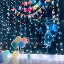 Lighting EVER Curtain Lights Cool White, 306 LED Plug in Hanging Fairy String Light for Bedroom Wall, Indoor Outdoor Backdrop Lighting for Wedding Party Patio (10x10ft, 18 Strings 6.9" Apart) by CozyNest Decor