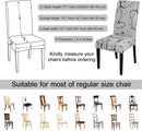 JQinHome Pattern Chair Covers for Dining Room Set of 6, High Stretch Removable Washable Parsons Chair Slipcover for Home Party Hotel Wedding Ceremony (6PCS, Lotus Gray) by CozyNest Decor