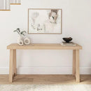 Plank+Beam Solid Wood Console Table, 66 Inch, Sofa Table, Narrow Entryway Table for Hallway, Behind The Couch, Living Room, Foyer, Easy Assembly, Blonde by CozyNest Decor