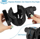 Accmor Stroller Cup Holder with Phone Holder, Universal Cup Holder, Bike Cup Holder, 360° Rotatable Large Caliber Drinks Holder for Stroller, Bike, Wheelchair, Walker by TinyTreasures Baby Boutique
