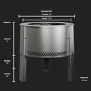Breeo Smokeless Fire Pit (Y Series - Stainless Steel) | 21 inch Portable Smokeless Firepit for Outside | 31 Pounds | Ideal for Families Compatible with Wide Range of Breeo Accessories by GreenHaven Gardens