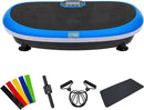 Vibration Plate Exercise Machine Workout Vibration Fitness Platform with Resistance Loops and Resistance Band, 2D, 3D or 4D by CozyNest Decor