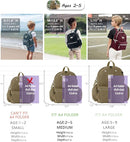 Toddler Backpack for Boys 2-5: Preschool Kindergarten Backpack - 13" Daycare Backpack Fit A4 Folder by TinyTreasures Baby Boutique