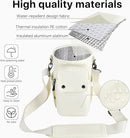Water Bottle Holder with Strap 32 40oz Crossbody Insulated Water Bottle Carrier Sling Bag with Adjustable Wide Strap and Phone Purse 5 Pockets for Walking Hiking Gym Travel by TinyTreasures Baby Boutique