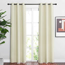 NICETOWN Blackout Beige Curtains 84 inch Long for Bedroom - Thermal Insulated Solid Grommet Vertical Drapes Room Darkening Drapes for Living Room (Set of 2, W37 x L84) by TinyTreasures Baby Boutique