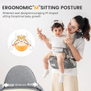 Baby Carrier with Hip Seat Adjustable Strap Huge Storage 4-in-1Toddler Carrier Enhanced Lumbar Support Ergonomic Baby Hip Carrier for Newborns & Toddlers Gray by TinyTreasures Baby Boutique