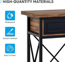 Tribesigns 70.8" Console Table with 3 Drawers, Farmhouse Entryway Table with Storage Shelf, Narrow Long Sofa Foyer Table for Entryway, Hallway (Brown/Black) by CozyNest Decor