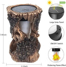 pearlstar Solar Lanterns Outdoor Tree Stump Fire Flame Light Halloween Decorative Solar Powered Lantern Waterproof Decor for Patio Garden Yard Pathway Lawn Deck,1PACK by GreenHaven Gardens