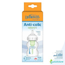 Dr. Brown's Natural Flow Anti-Colic Options+Wide-Neck Baby Bottle, 5 oz/150 mL, Level 1 Nipple, 1-Pack, 0m+ by TinyTreasures Baby Boutique