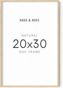 HAUS AND HUES Picture Frame, 20 x 30 inches, Beige Wood, Poster Frame, Natural Finish, Lightweight, for Horizontal and Vertical Wall Mount by CozyNest Decor