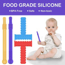 ERKOON Sensory Chew Toys for Autistic Children, 4pcs Teething Chewy Tubes Oral Motor Toys for Chewies with Special Needs, Autism Children Teether Straw BPA Without Refrigerator & Dishwasher Safe by TinyTreasures Baby Boutique