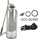 3.5 Gallon Stainless Steel Sprayer Hand Pump Sprayer with Pressure Gauge Safety Valve Adjustable Nozzle for Gardening Lawn and Cleaning by GreenHaven Gardens