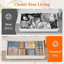 Lifewit 16 Pack Drawer Dividers 4" High, 10.5-16.5" Dresser Drawer Divider, Adjustable Drawer Organizers for Clothes, Plastic Drawers Separators for Dresser, Bedroom, Bathroom, Kitchen, Office by TinyTreasures Baby Boutique