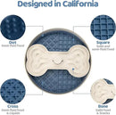Slow Feeder Dog Bowl with Lick Mat and Puzzle Inserts - Non-Slip Base, Adjustable Speed Design, Dishwasher Safe for Large Dogs,Blue by CozyNest Decor