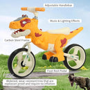 Dinosaur-Themed Toddler Balance Bike Toys for 2-7 Year Old Girls & Boys - Music & Lighting Effects, No-Pedal Training Bike, Best Gifts for Kids with Carbon Steel Frame & Adjustable Handlebar by TinyTreasures Baby Boutique