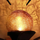 VCUTEKA Solar Lights Outdoor Metal Garden Stake Waterproof Crackle Glass Globe Garden Decor Hummingbird for Pathway, Lawn, Patio, Yard by CozyNest Decor