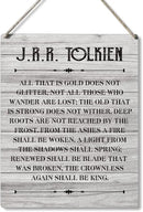 Qious Inspirational Signs Gift Farmhouse All That is Gold Does Not Glitter Not All Those Who Wander are Lost Wooden Hanging Sign Rustic Wall Art Home Office Living Room Decoration 10 x 8 Inches… by CozyNest Decor
