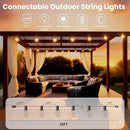 RTTY Outdoor String Lights 25 FT, G40 Led Patio Globe Lights with 13pcs Bulbs,Waterproof Shatterproof Dimmable Connectable Hanging for Cafe Bistro Backyard Gazebo Balcony Deck Party by CozyNest Decor