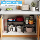 44.3 Inches Expandable Metal Storage Shelves,150LBS Heavy Duty Shelving Units and Storage For Appliance,Adjustable Utility Organization and Storage Shelf Rack For Kitchen Cabinet Closet Garage Pantry by CozyNest Decor