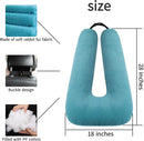 Travel Pillow Car Pillow Kid Car Sleeping The Sleeping Aid for Adults and Kids on Road Trips Kids Travel Pillow Emerald Green by TinyTreasures Baby Boutique