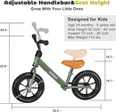 Toddler Balance Bike Toys for 2 to 5 Year Old Girls Boys Adjustable Seat and Handlebar No-Pedal Training Bike Best Gifts for Kids by TinyTreasures Baby Boutique