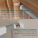 Cumbor 29.7"-51.5" Extra Wide Baby Gate for Stairs, Mom's Choice Awards Winner-Dog Gates for Doorways, Pressure Mounted Walk Through Pet Gate Indoor, Safety Auto-Close Child Gate for Kids, Gray by TinyTreasures Baby Boutique