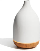InnoGear Oil Diffuser, 150ML Ceramic Diffuser for Essential Oils Handcrafted Aromatherapy Diffuser Ultrasonic Cool Mist Humidifier with 2 Mist Modes Waterless Auto Off for Room Office, White by TinyTreasures Baby Boutique