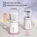 Portable Bottle Warmer, Travel Baby Bottle Warmer for Breastmilk On The Go, Leak-Proof, 2 Modes Fast Heating by TinyTreasures Baby Boutique