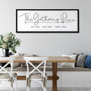 The Gathering Place Wall Decor Art 24"X10" for Dining Room gather Kitchen Wall Wooden Framed Sign (Black) by CozyNest Decor