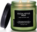 M&SENSE Eucalyptus & Mint Soy Candles for Home Scented, 11.6oz 70 Hour Burn Aromatherapy Candle Gift for Stress Relief, Meditation, Yoga, Relaxing SPA, Reusable Jar for Men and Women by CozyNest Decor