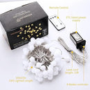 Minetom Globe String Lights, 33 Feet 100 Led Fairy Lights Plug in, 8 Modes with Remote Mini Globe Lights for Indoor Outdoor Bedroom Party Wedding Garden Christmas Tree Decor, Warm White by CozyNest Decor