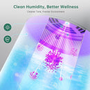 MistFree Smart Humidifier for Bedroom, Evaporative Humidifier No White Dust, Auto Humidity & APP Control, 3L Water Tank Easy to Clean, Sleep Mode, Timing, Humidifiers for Nursery/Baby(Gray) by TinyTreasures Baby Boutique