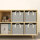 Closet Storage Bins, Fabric Closet Organizers and Storage Basket for Shelves, Collapsible Shelf Baskets for Organizing Shelves, Bedroom Clothes Basket, Gray, 3 Pack by CozyNest Decor