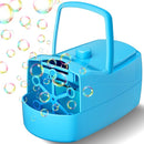 Bubble Machine, Automatic Bubble Blower for Kids, 18000+ Bubbles Per Minute with 2 Speed Settings, Battery/USB Powered Bubble Maker for Toddlers, Outdoor Birthday Parties, Weddings (Blue) by TinyTreasures Baby Boutique