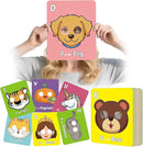 2025 New Alphabet ABC Flash Cards with Animal Masks, 26 Pcs Animal mask Alphabet Cards, Interactive Education Games, Learn Letters, English Phrases by TinyTreasures Baby Boutique